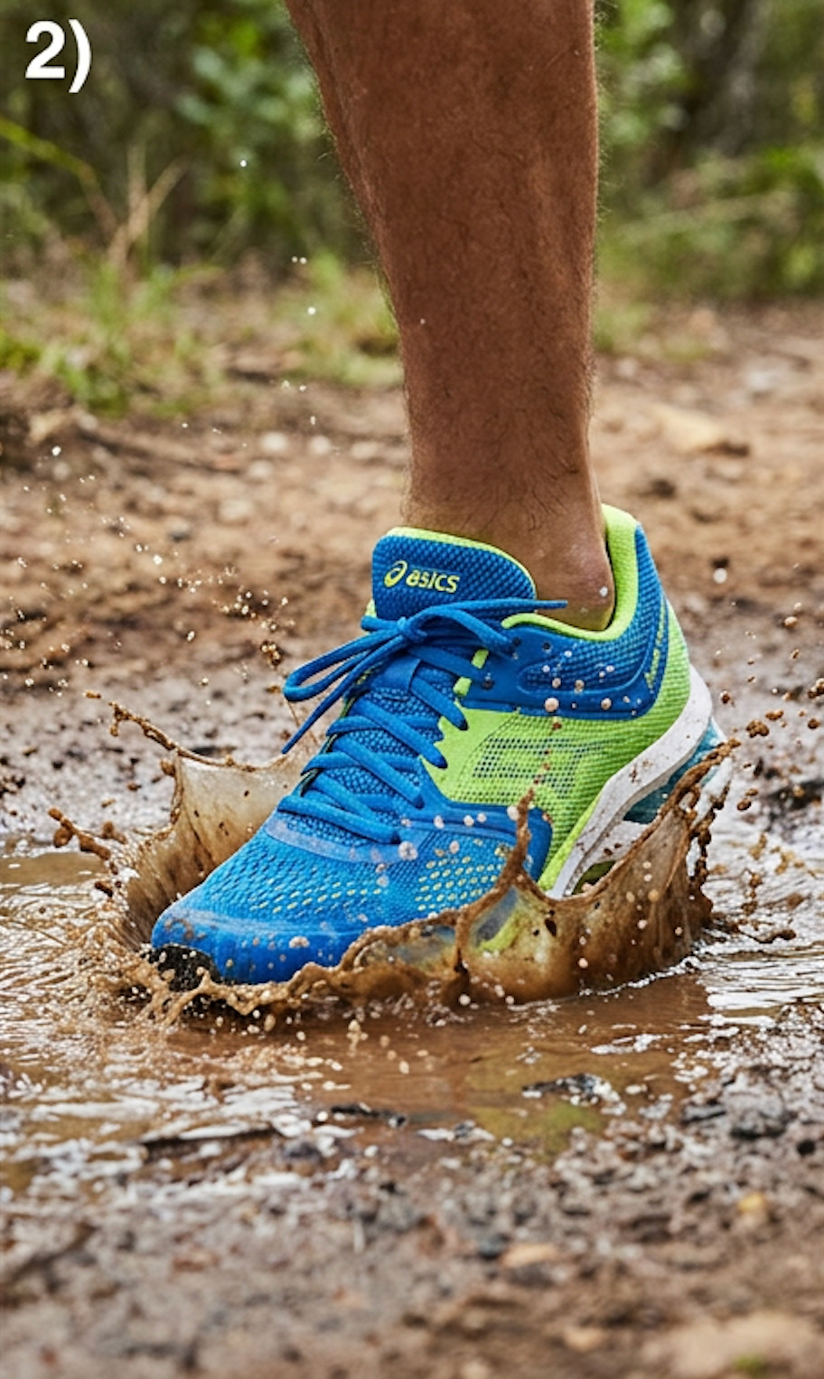 Aero Nano Running Shoe — Electric Blue / Volt